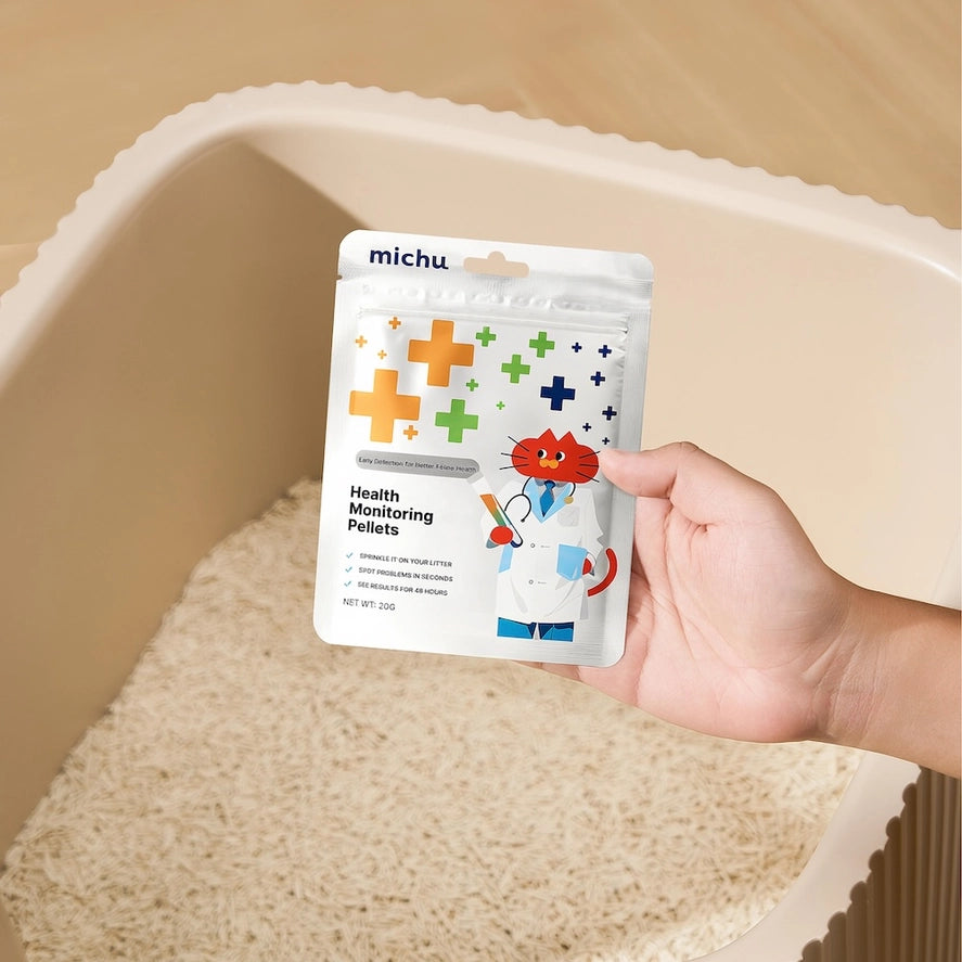 Michu Cat Health Monitoring Pellets | pH Indicator for Early Urinary Wellness Detection