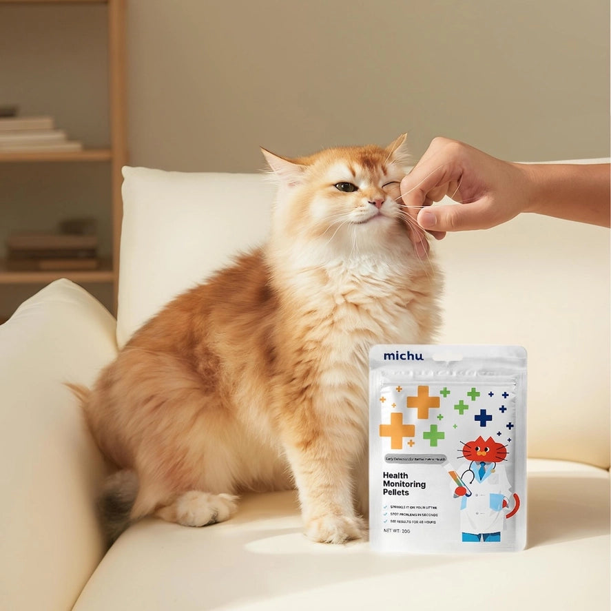 Michu Cat Health Monitoring Pellets | pH Indicator for Early Urinary Wellness Detection
