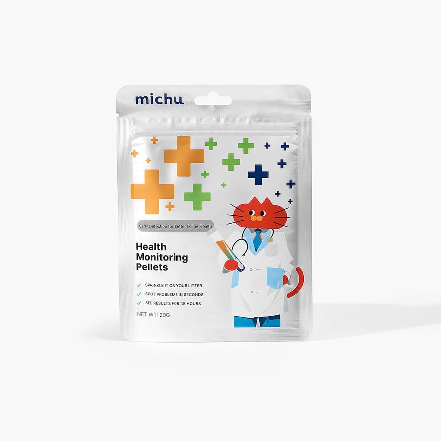 Michu Cat Health Monitoring Pellets | pH Indicator for Early Urinary Wellness Detection
