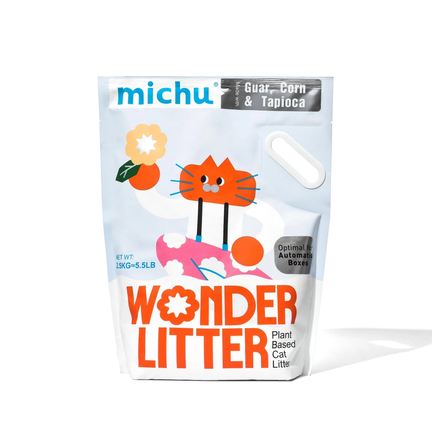 Michu Wonder Litter - Plant-Based & Automatic-Box Friendly