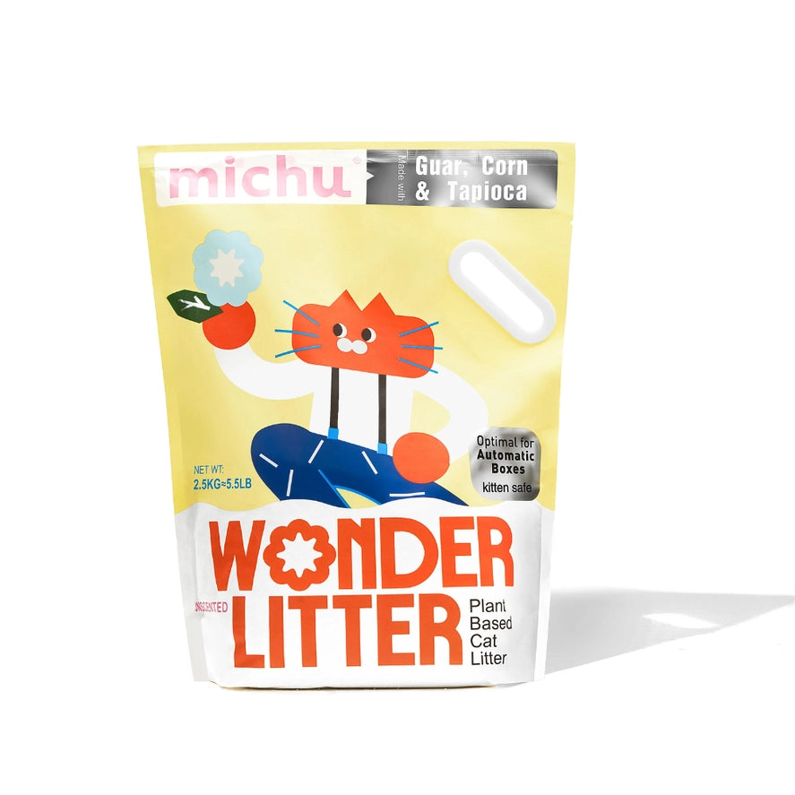 Michu Wonder Litter - Plant-Based & Automatic-Box Friendly