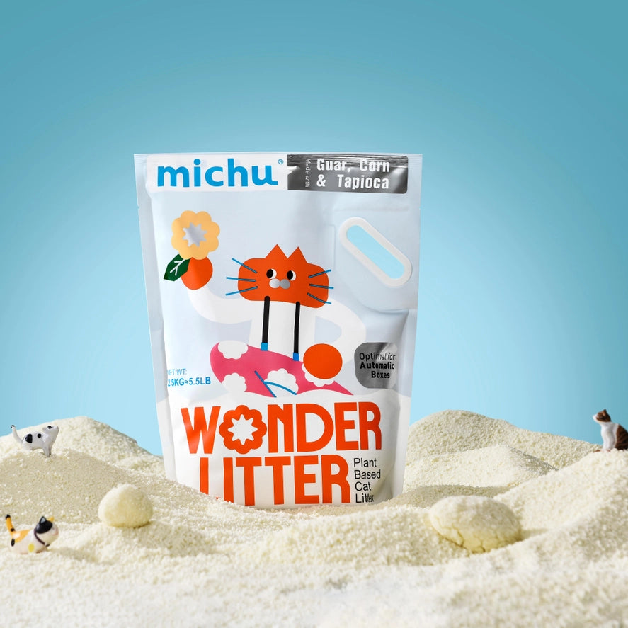 Michu Wonder Litter - Plant-Based & Automatic-Box Friendly